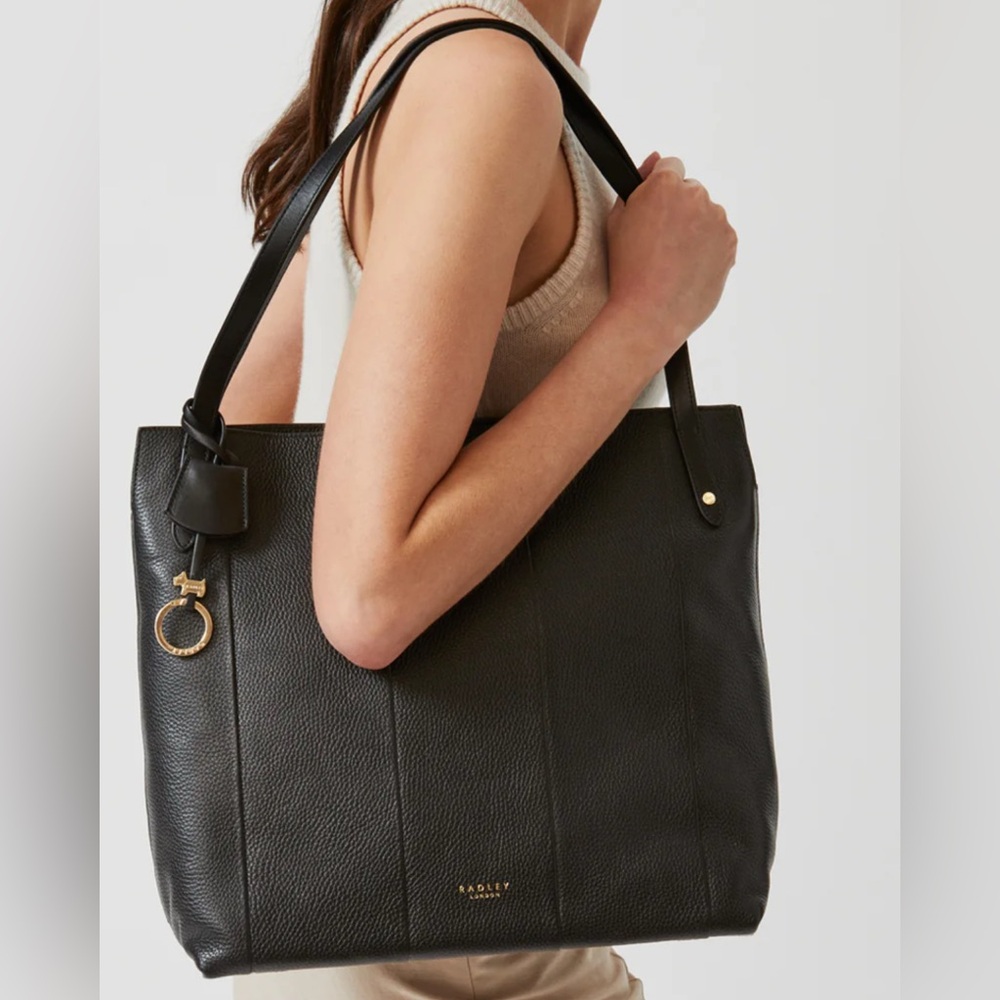 NWT Radley London Eaton Mews - Large Zip Top Tote Black